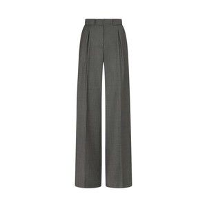 Serena Bute Wool Pleated Trouser - Dark Grey - NWT